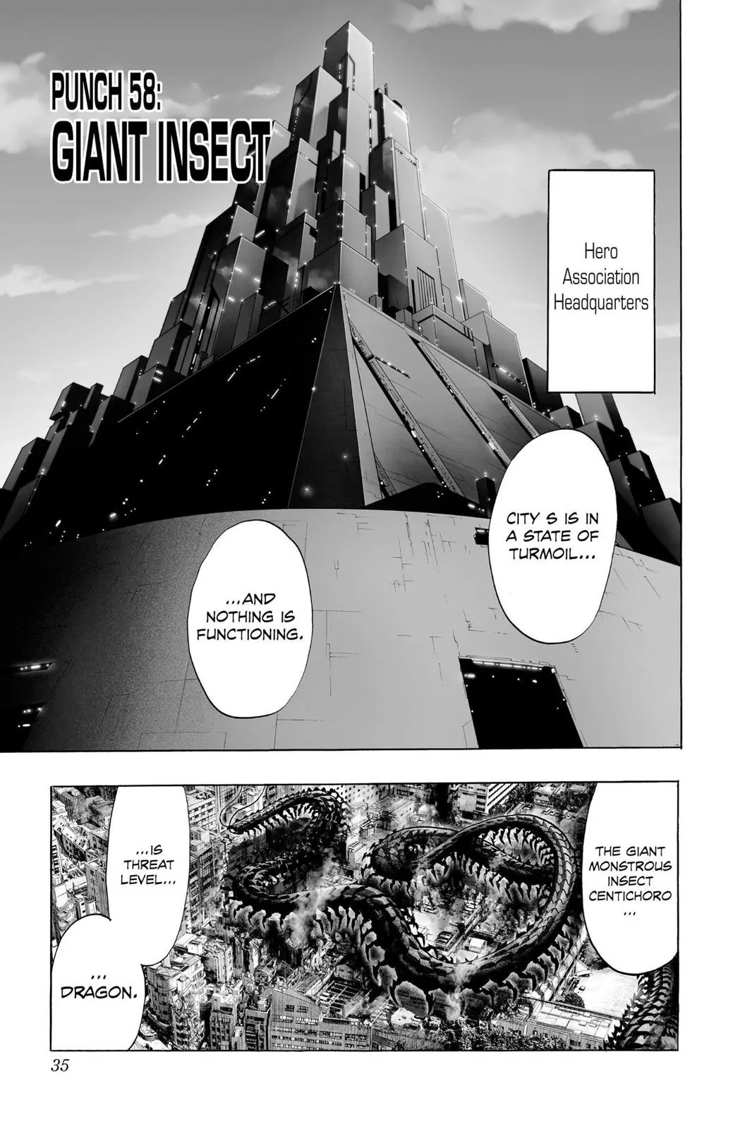 One Punch Man Chapter 58 Page 1